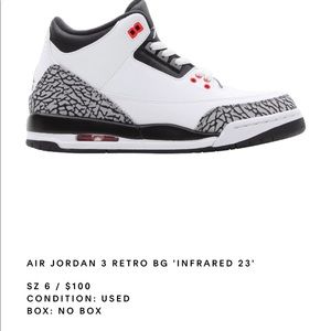 AIR JORDAN 3 RETRO BG “INFRARED”